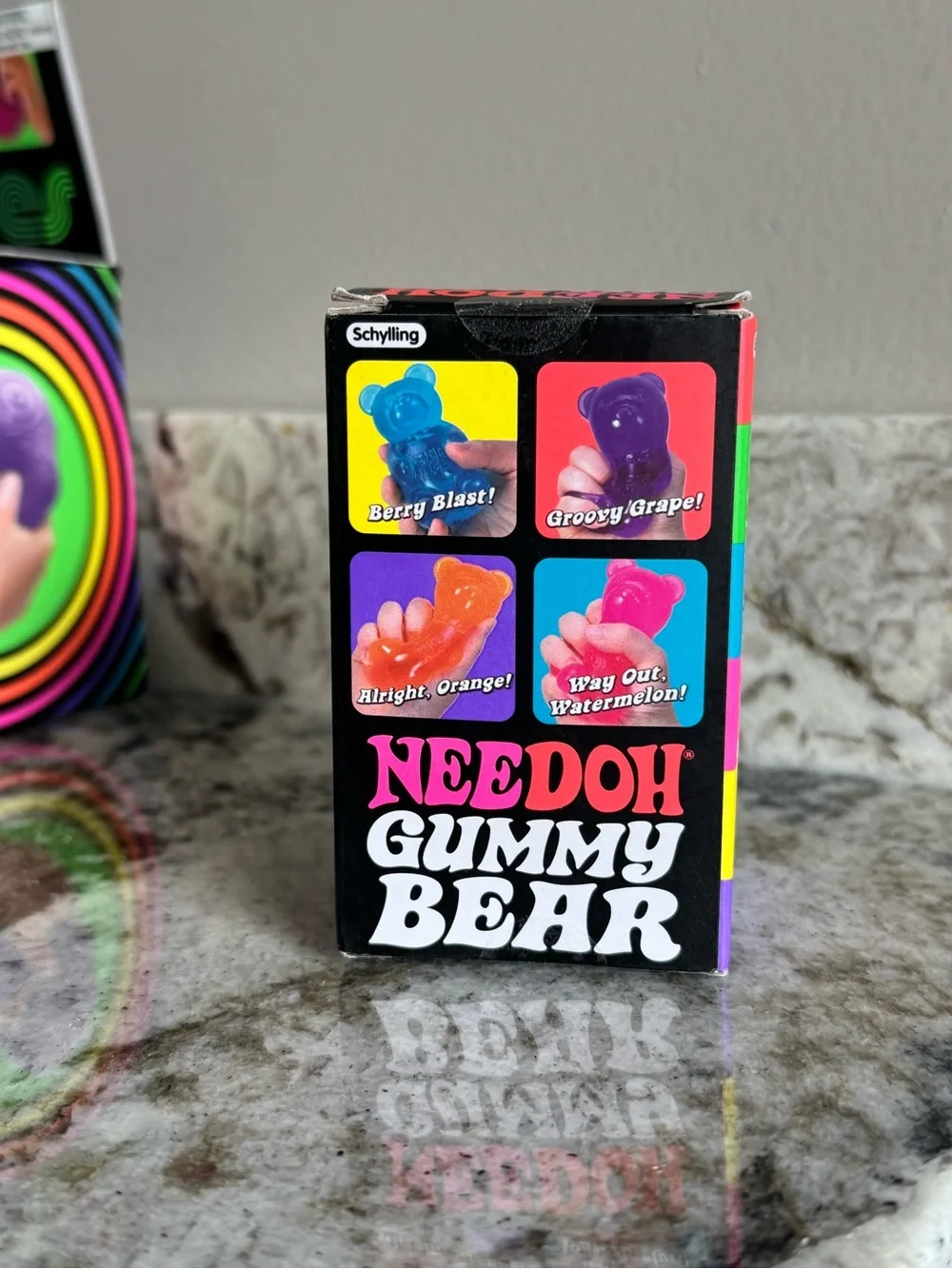 Authentic Schylling Nee Doh Gummy Bear Sensory Toy - Orange